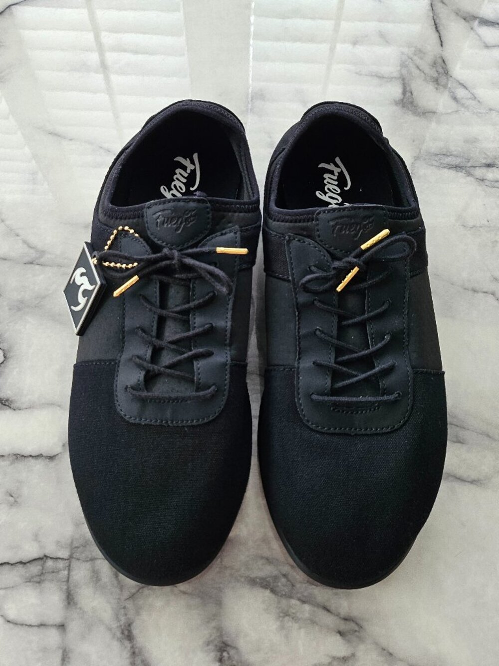 Fuego Dance Black Split Sole Shoes Men's 10.5 / Women's 12